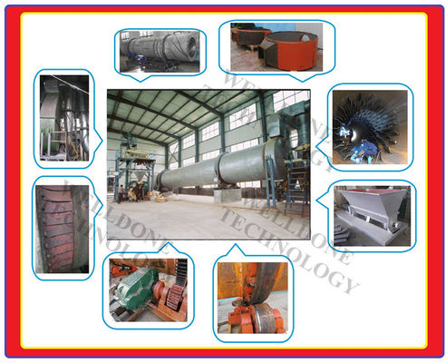 High Speed Salt Drying Machine Sauwdust Rotary Dryer