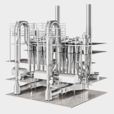 XSG-serie Flash vaporization dryer High Standard roestvrij staal Spin Flash dryer voor calciumcarbonaat