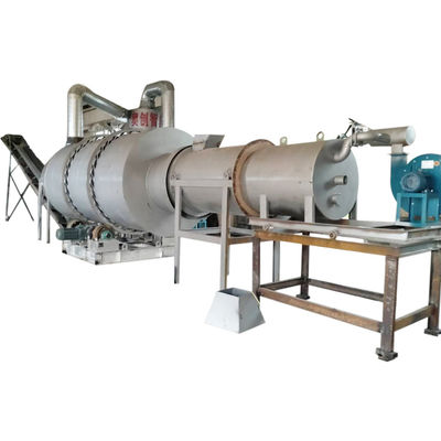 Saagstofdeeltjes Industriële droogmachine Houtsplinten Rotary Drum Dryer Oven