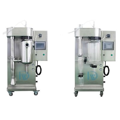 Vacuumspraydroger voor laboratoriumgebruik met een luchtinlaattemperatuur van 30°C tot 300°C en een verdampingskapaciteit van 1 kg/uur
