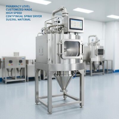 Apotheekniveau en op maat gemaakt hogesnelheidscentrifugaalsproeidroger SUS316L-materiaal