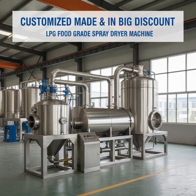 Op maat gemaakt en met grote korting LPG Food Grade sproeidrogermachine van industriële sproeidroger