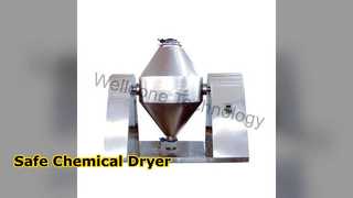 Veilige chemische poedervacuümdroger SUS304